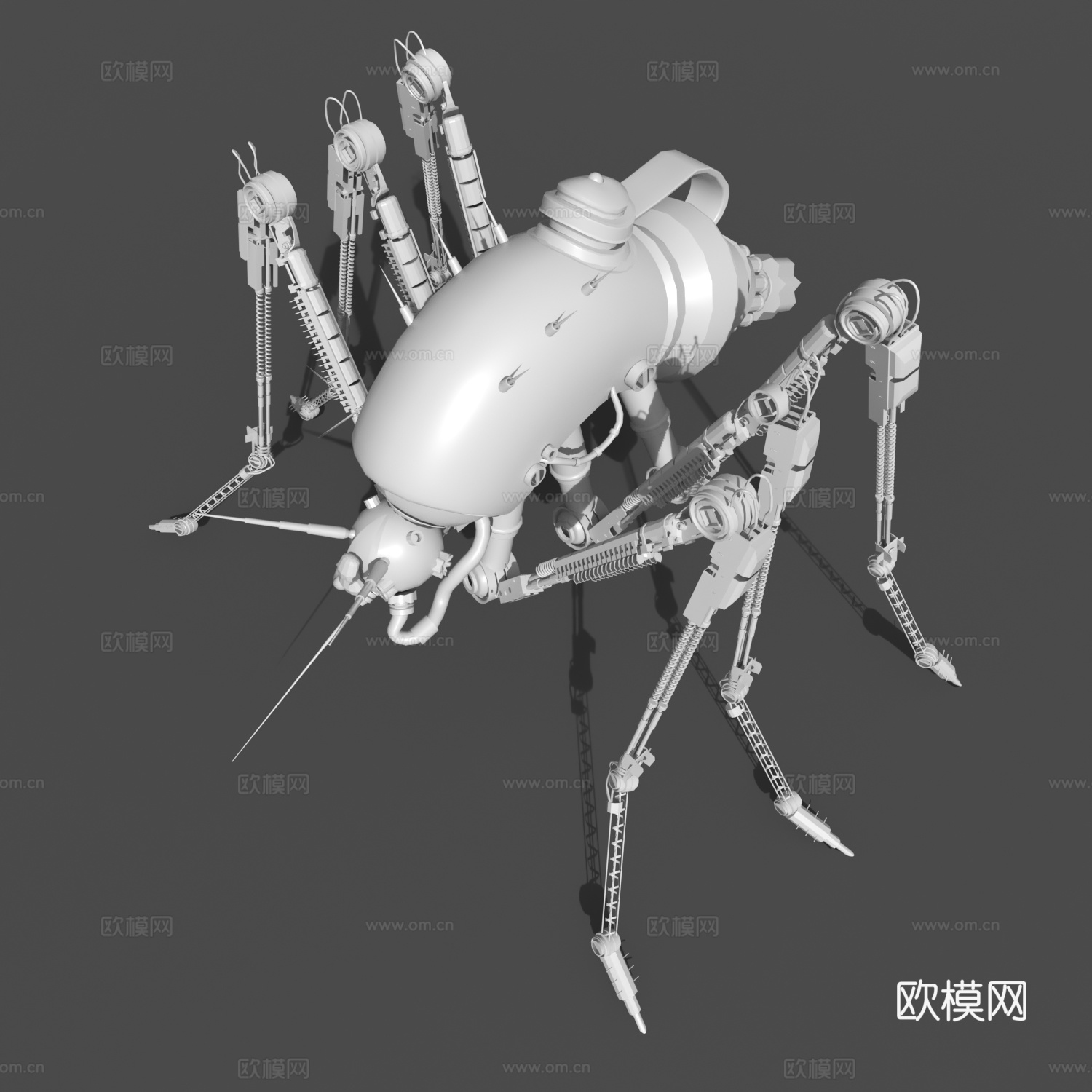 机器人 工业蜘蛛 武器3d模型