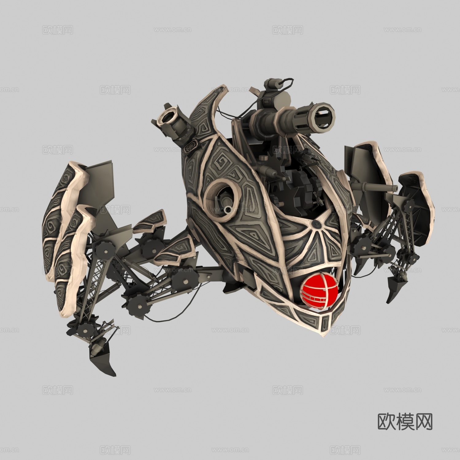 机器人 工业蜘蛛 武器3d模型