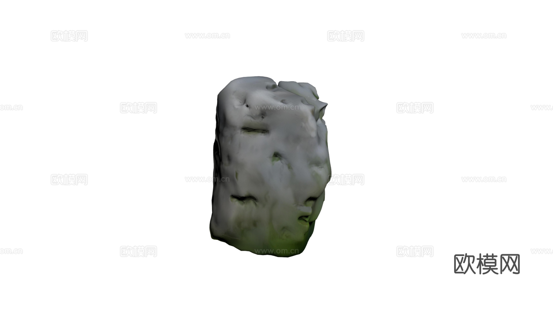 假山 石头 绿植su模型