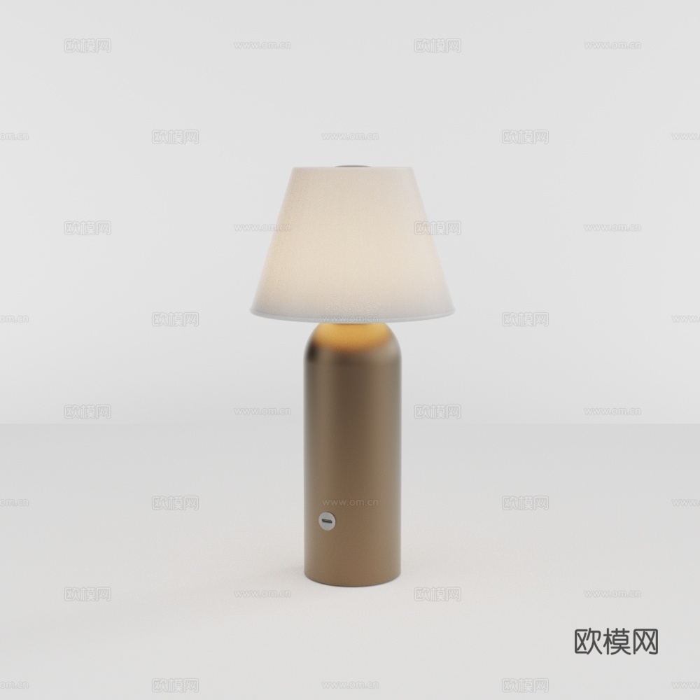 北欧简约台灯客厅卧室书房氛围台灯su模型