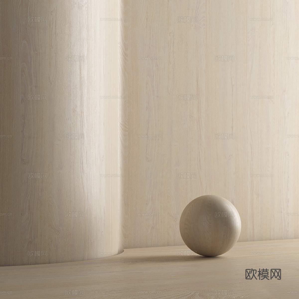 现代意式木纹 木饰面材质3d模型