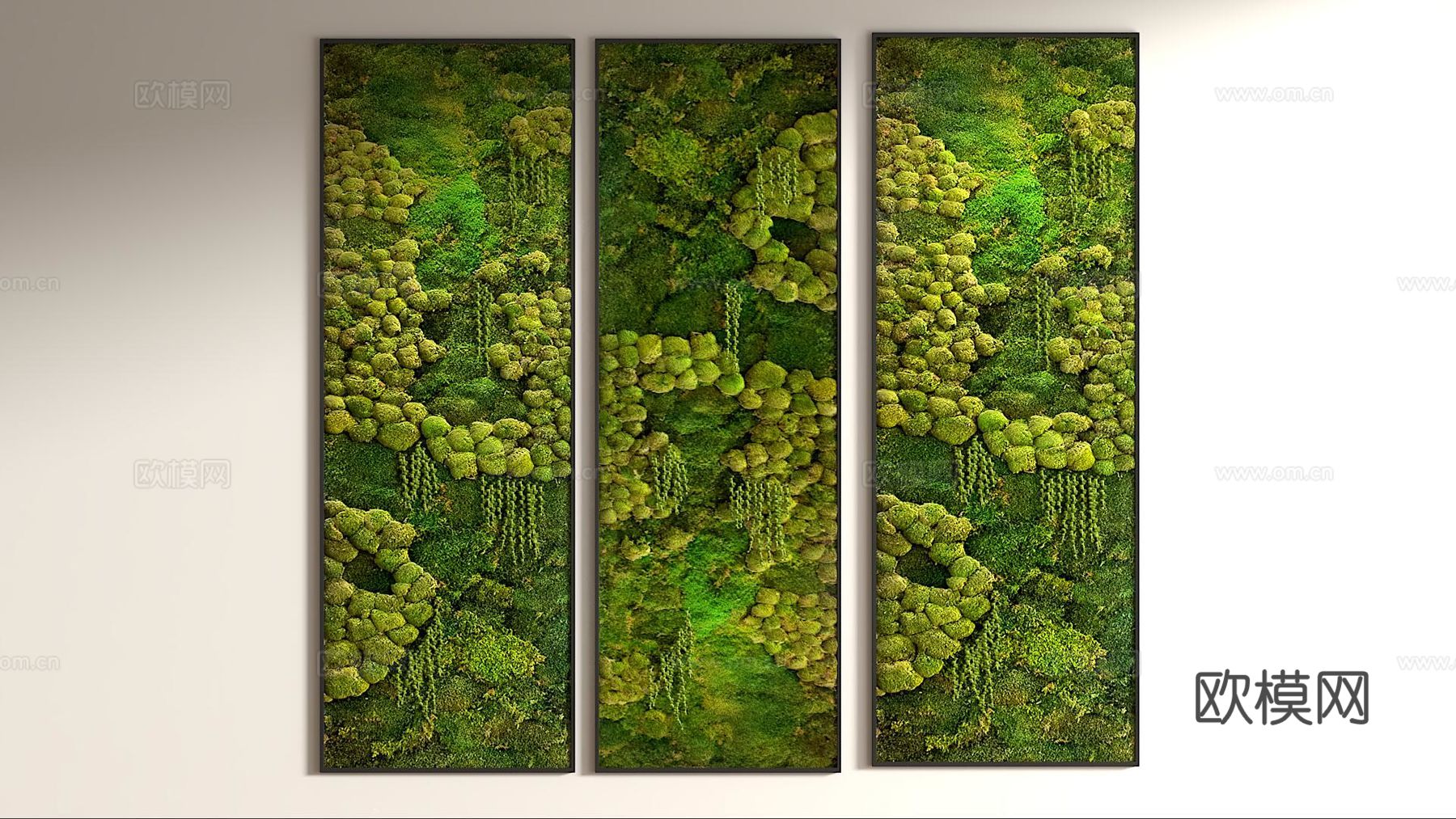 植物墙3d模型