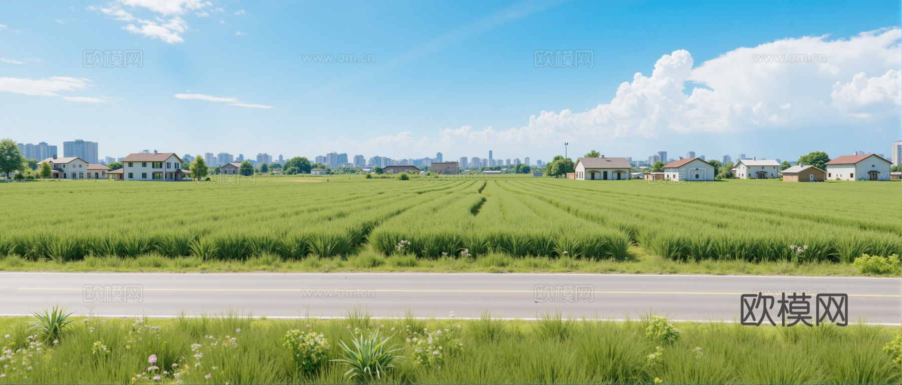 现代乡村外景贴图
