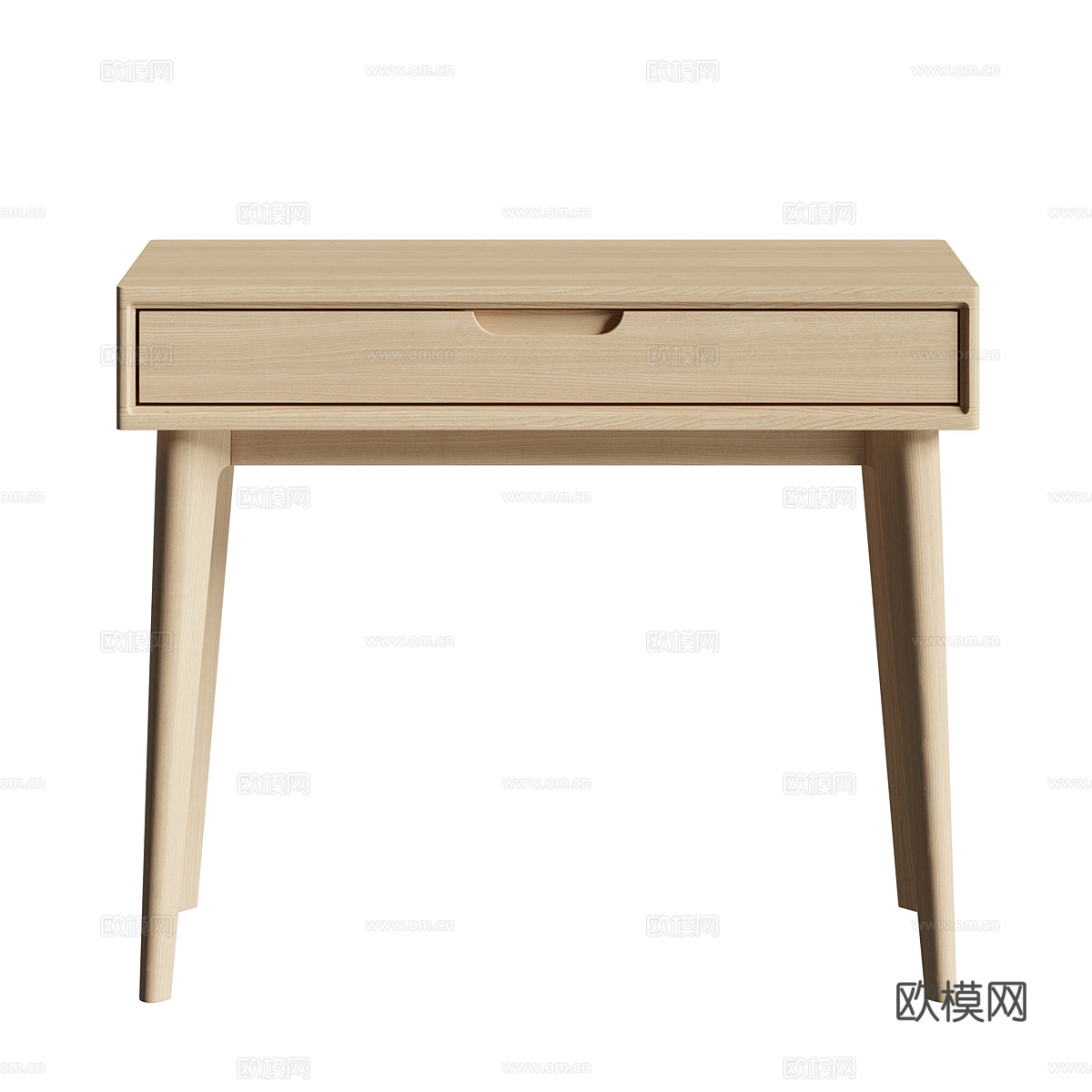 现代北欧原木风 Nord 玄关桌3d模型