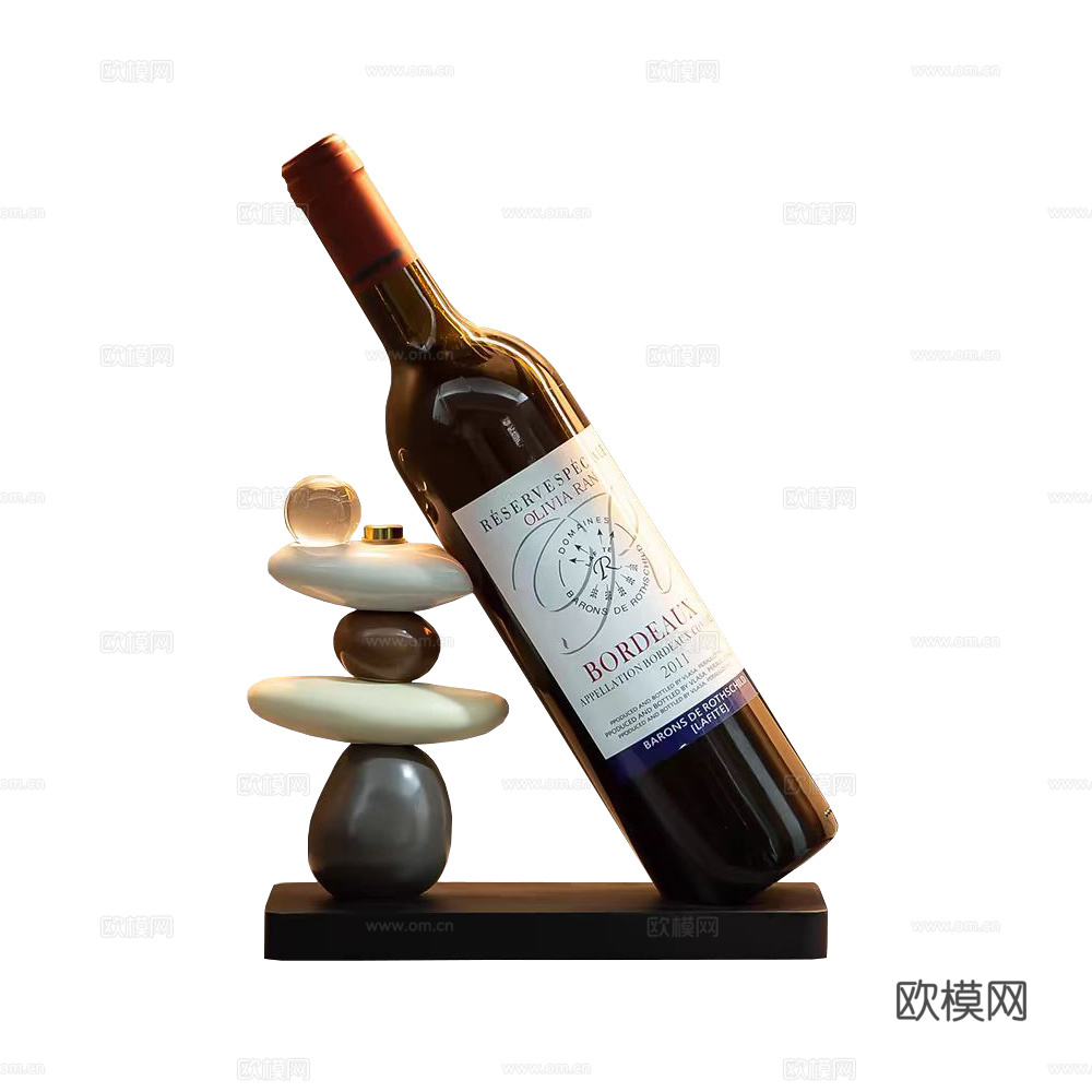 摆件 红酒