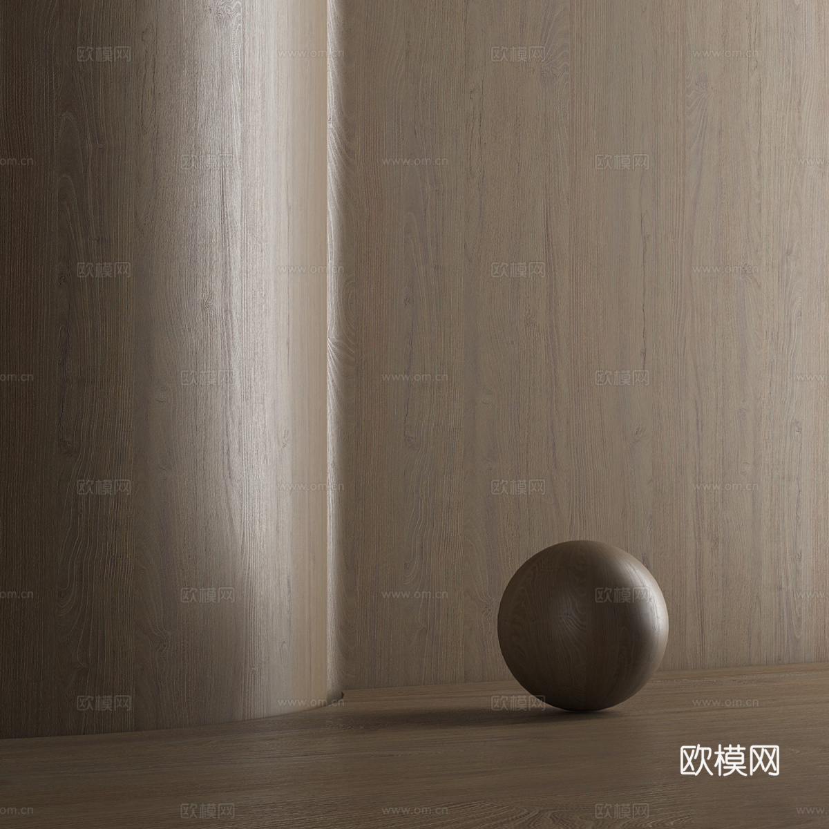 现代意式木纹 木饰面材质3d模型