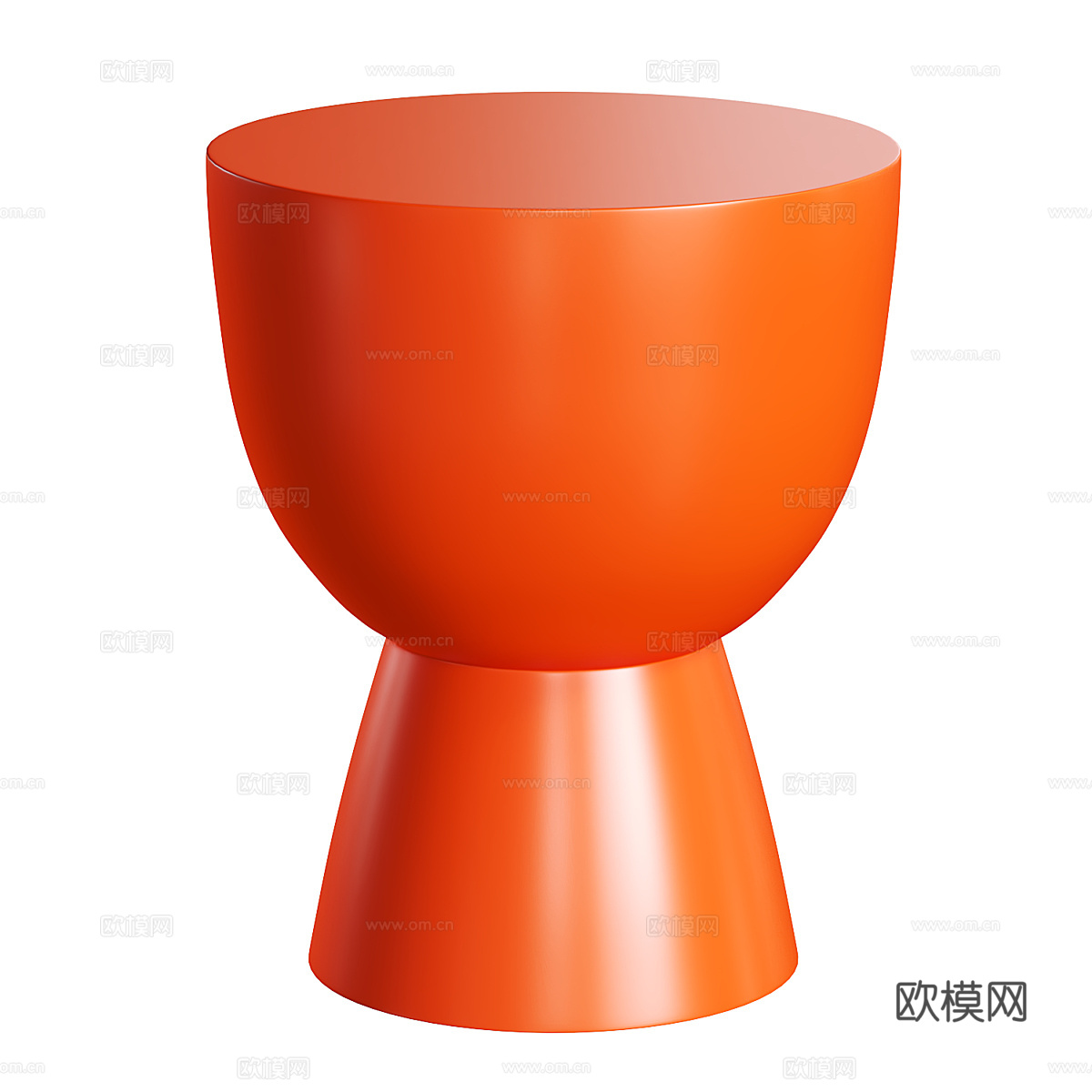 现代极简奶油风 Tam 凳子3d模型