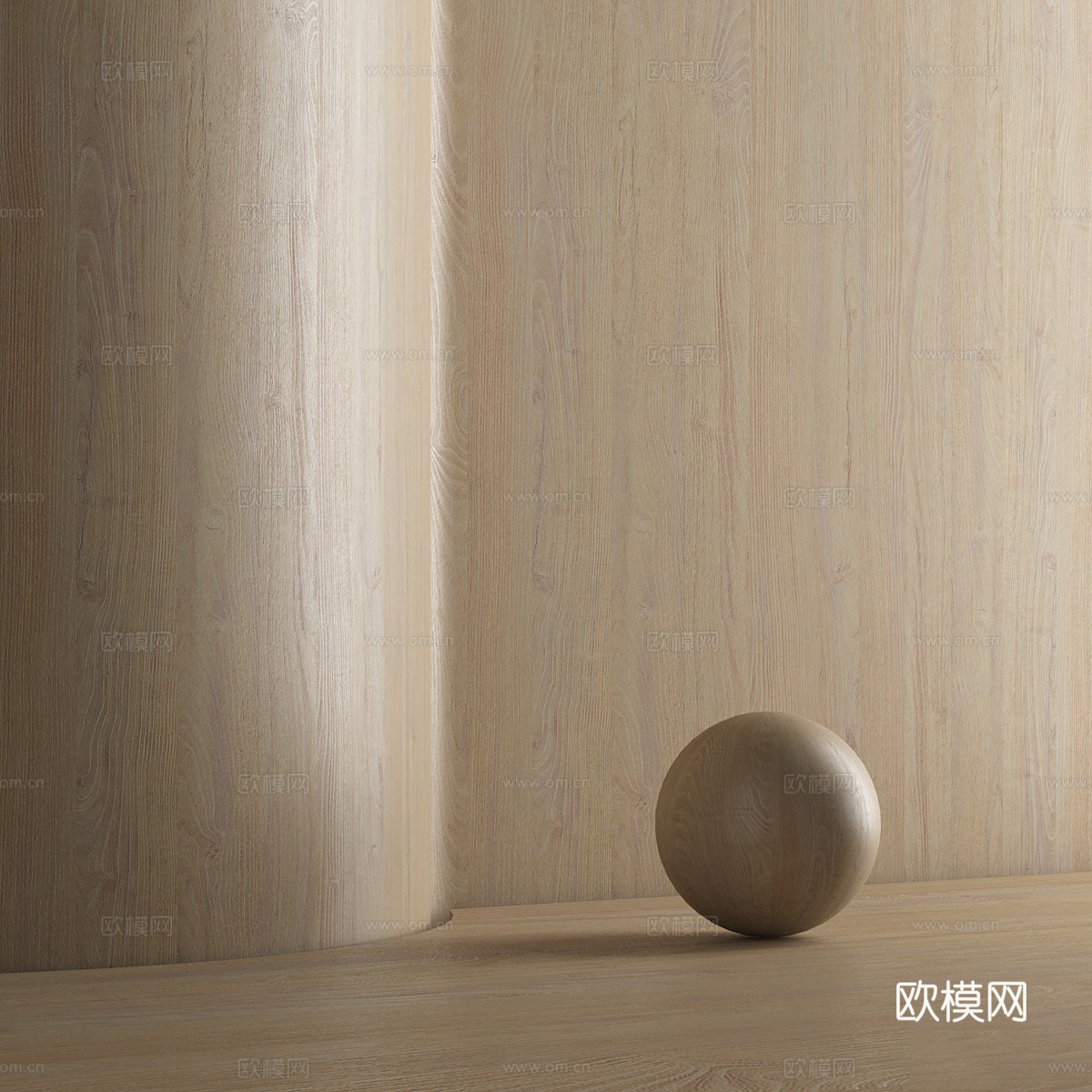 现代意式木纹 木饰面材质3d模型