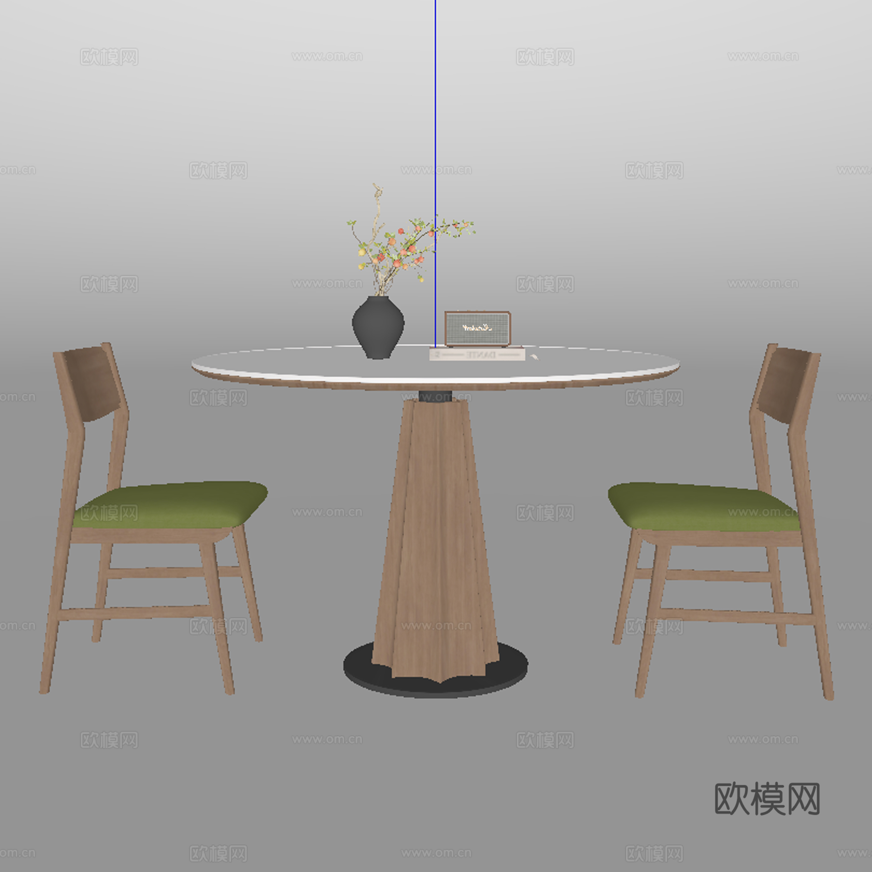 现代餐桌椅su模型