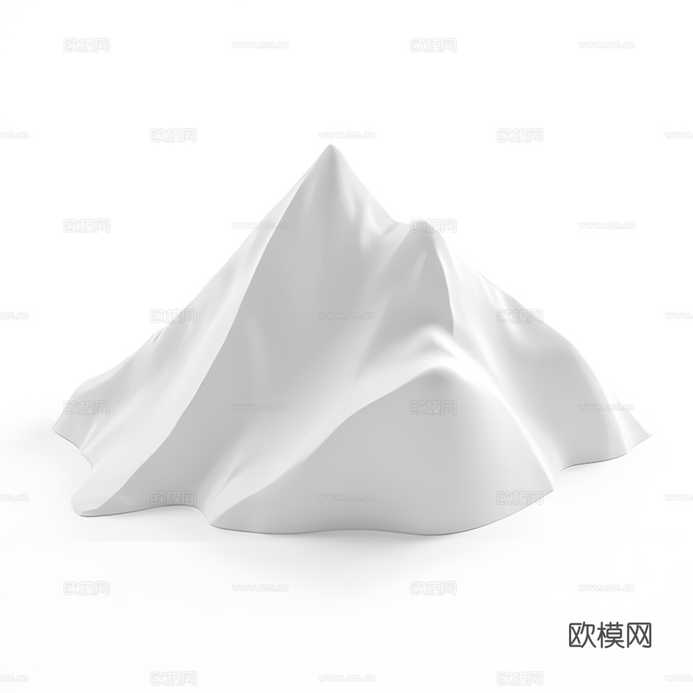 假山 石头 绿植su模型