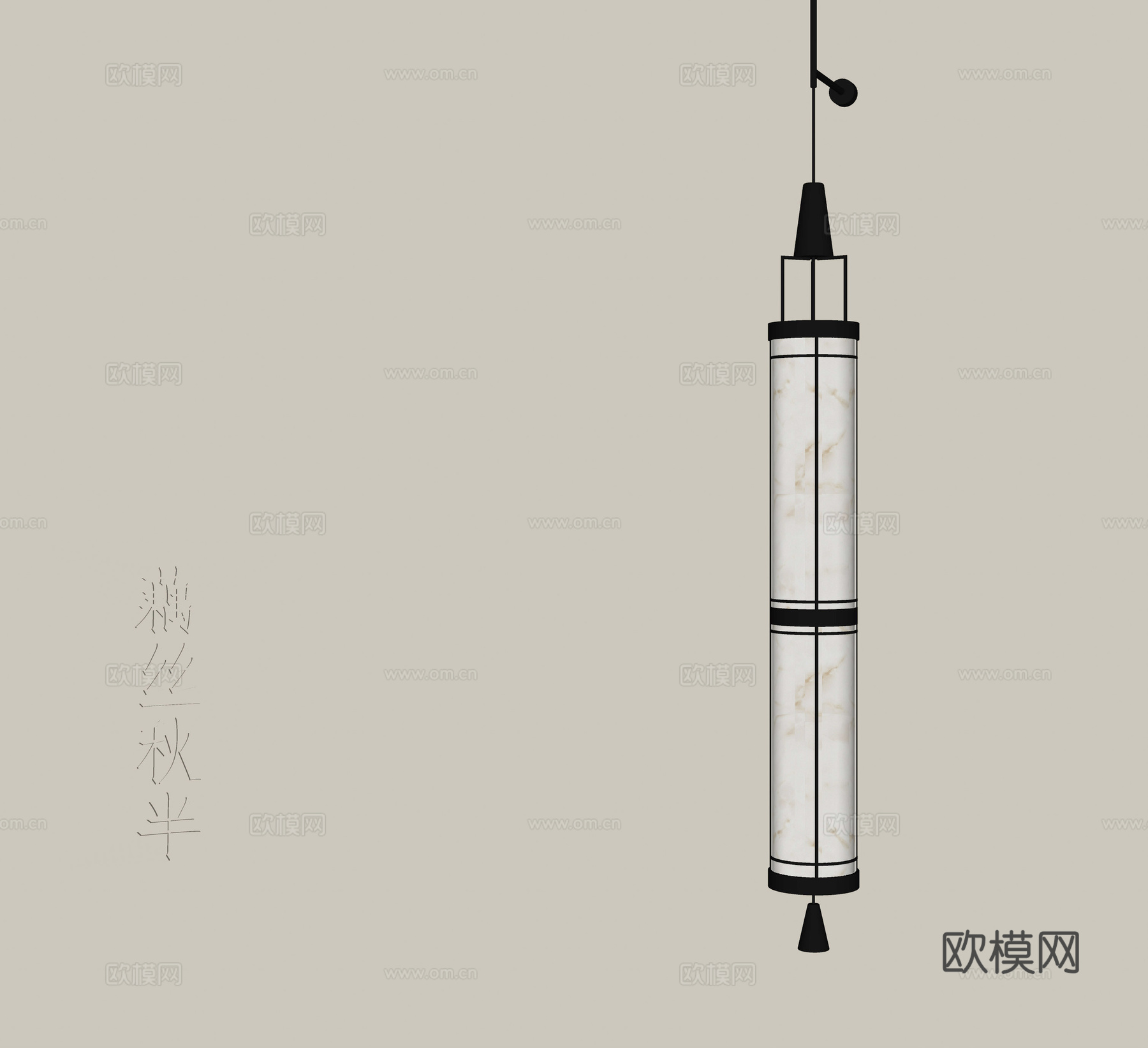 新中式宋式风壁灯su模型