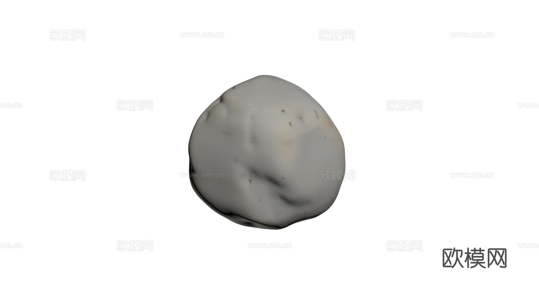假山 石头 绿植su模型