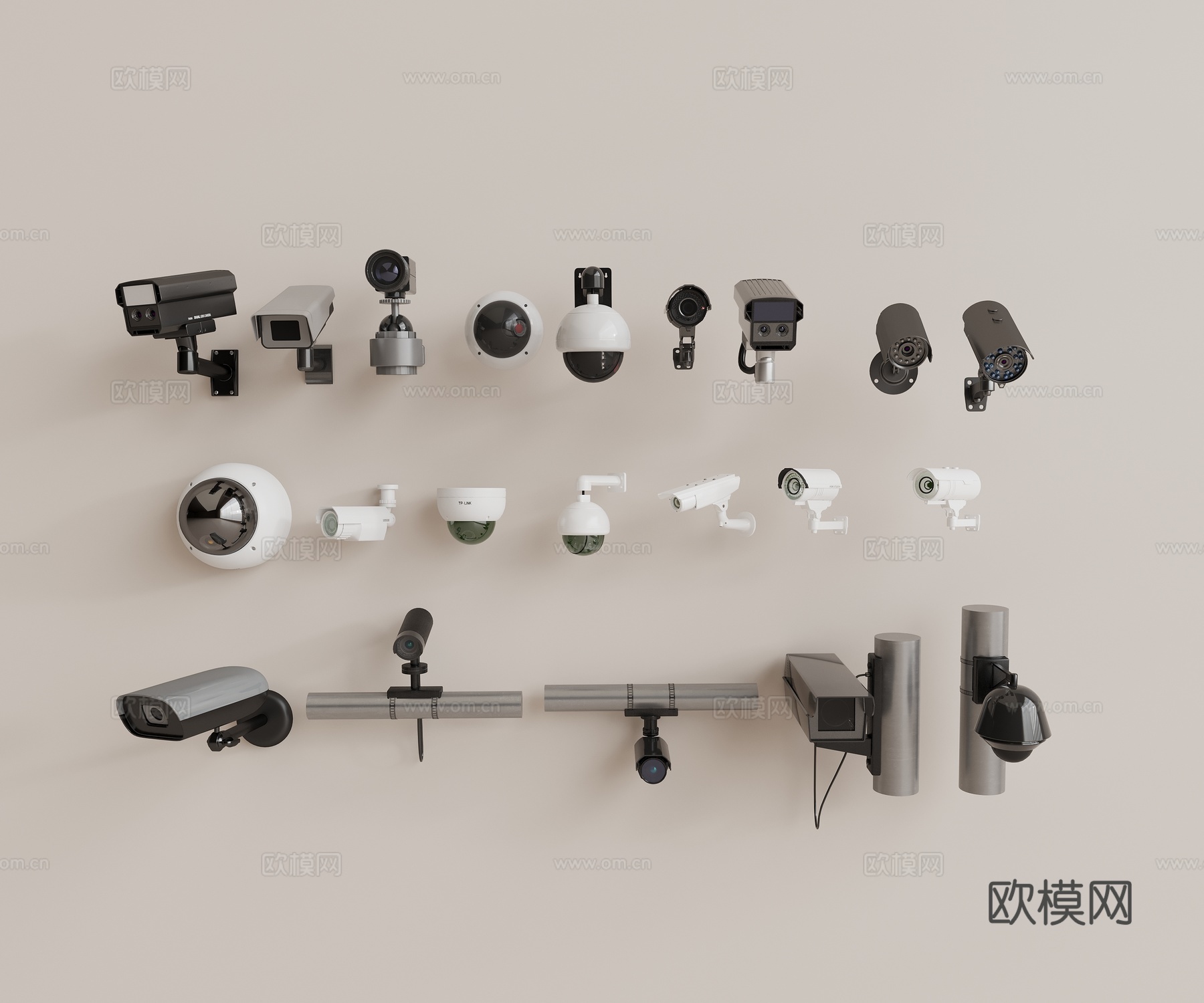 摄像头 监控器3d模型