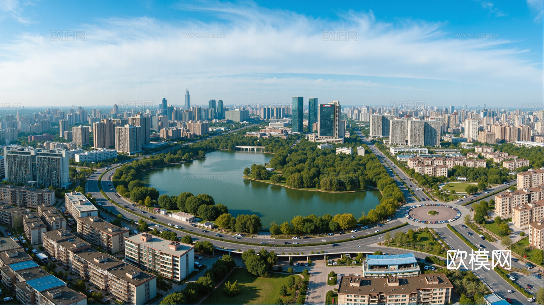 现代城市外景贴图
