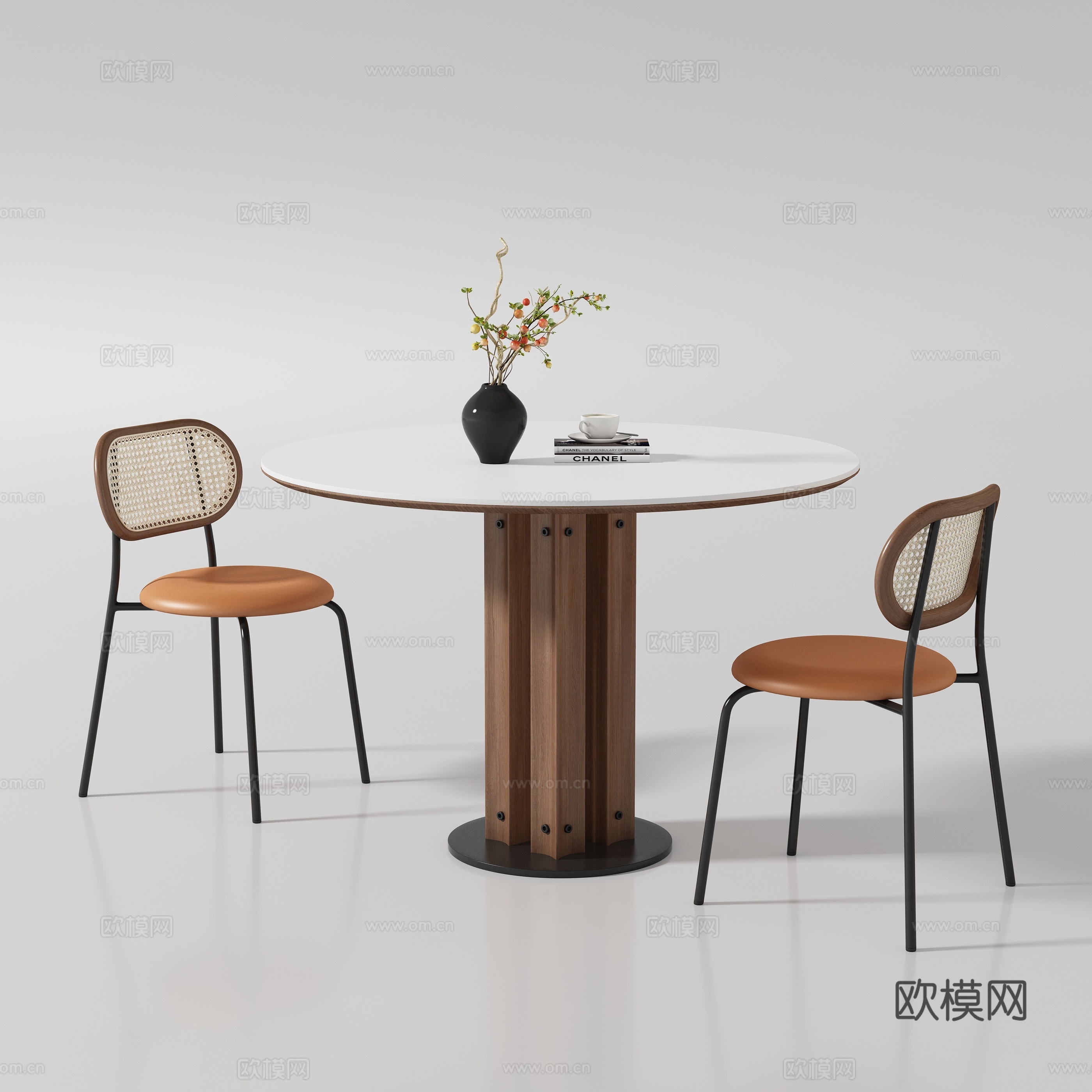 现代餐桌椅su模型