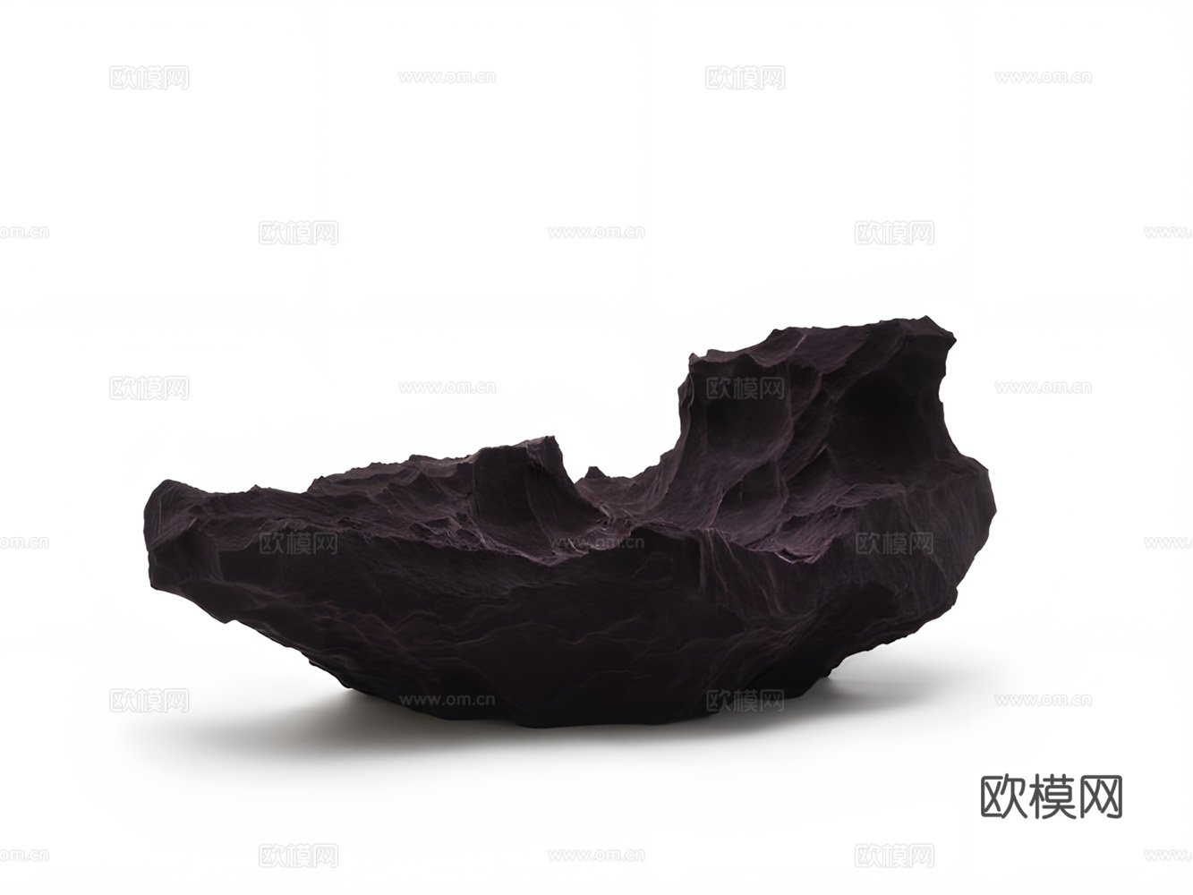 假山 石头 绿植3d模型