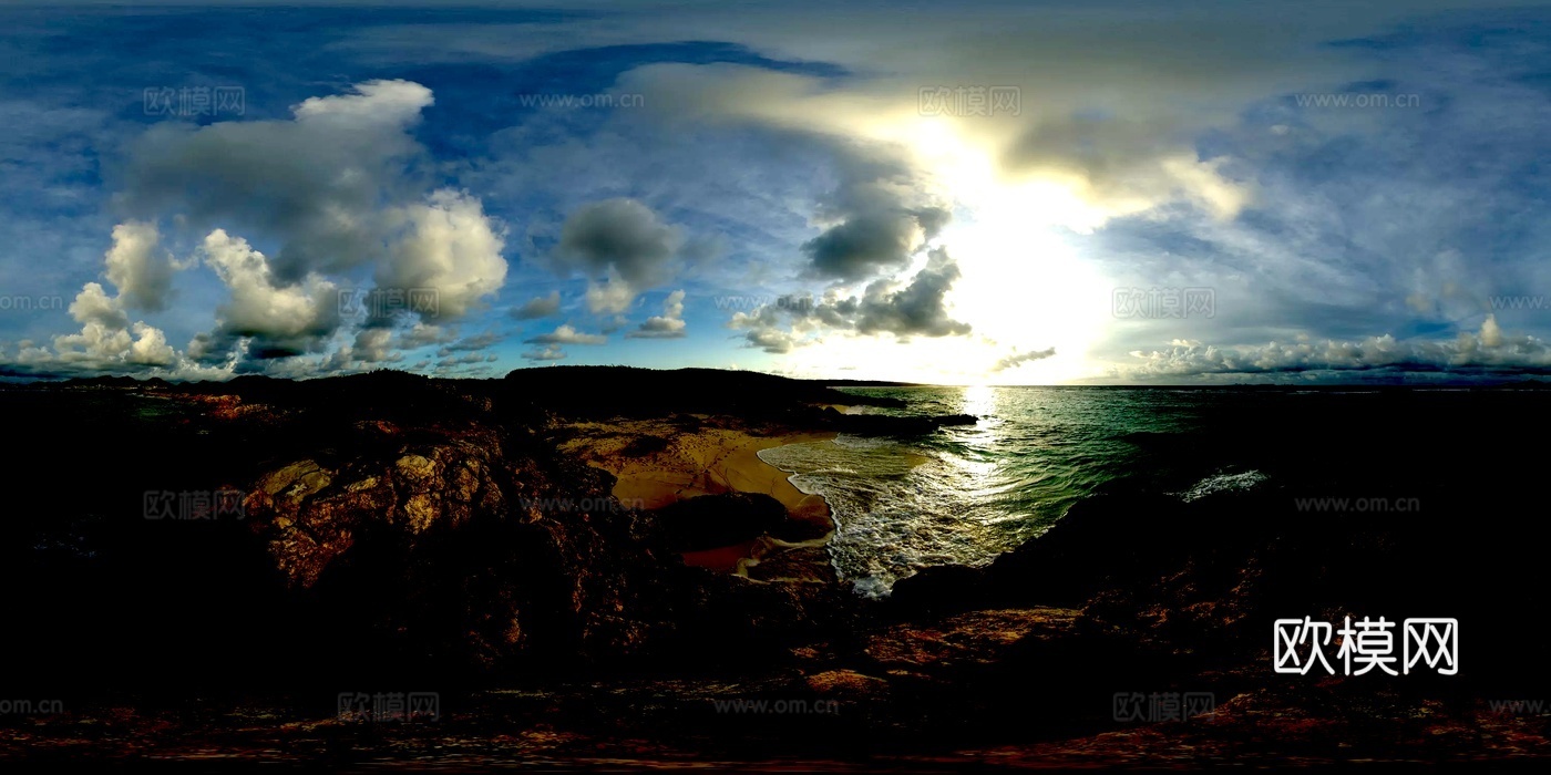 户外 海边 悬崖 岩石 HDR