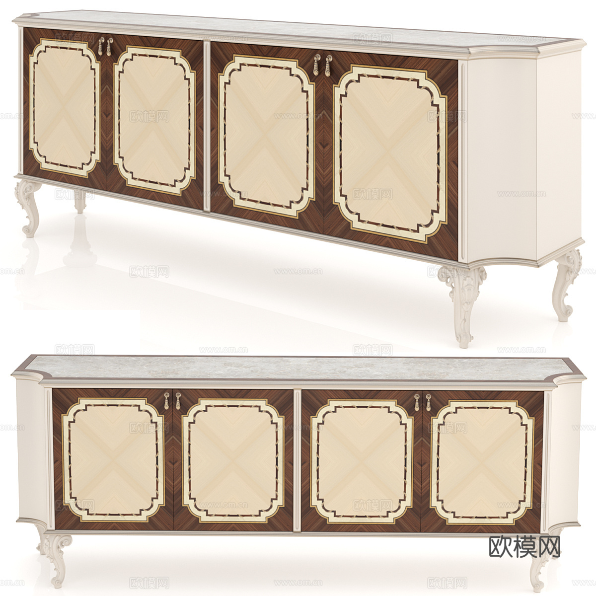 装饰柜3d模型下载