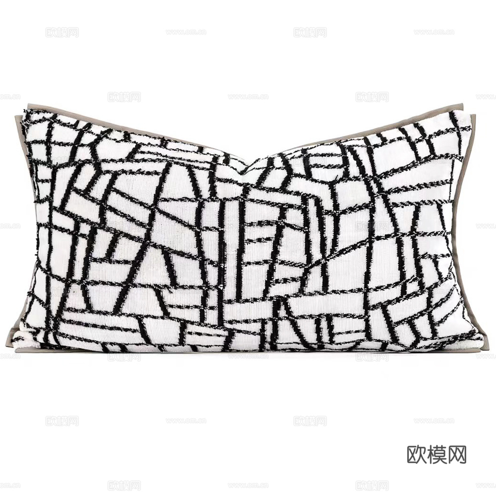 现代抱枕 枕头 条纹抱枕
