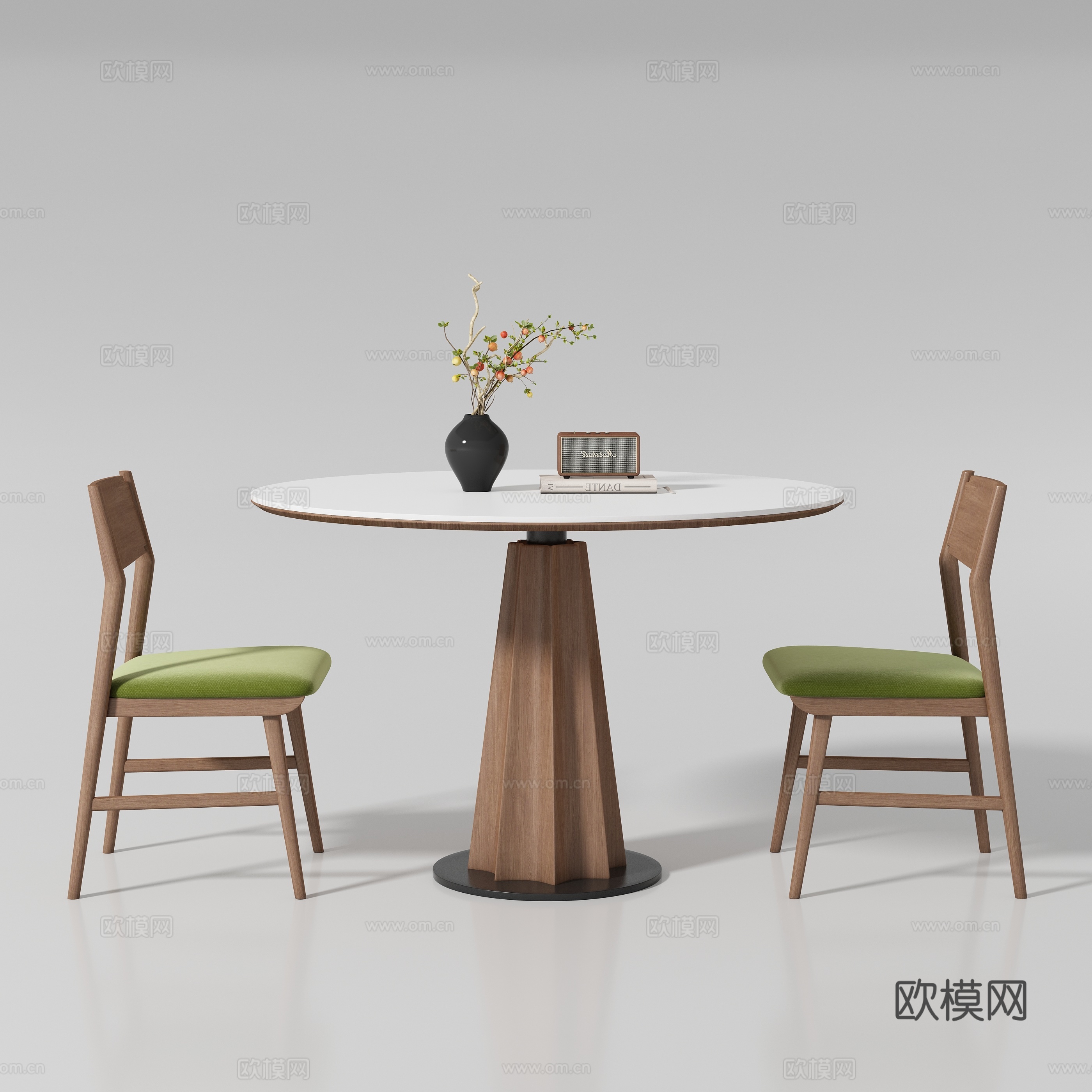 现代餐桌椅su模型