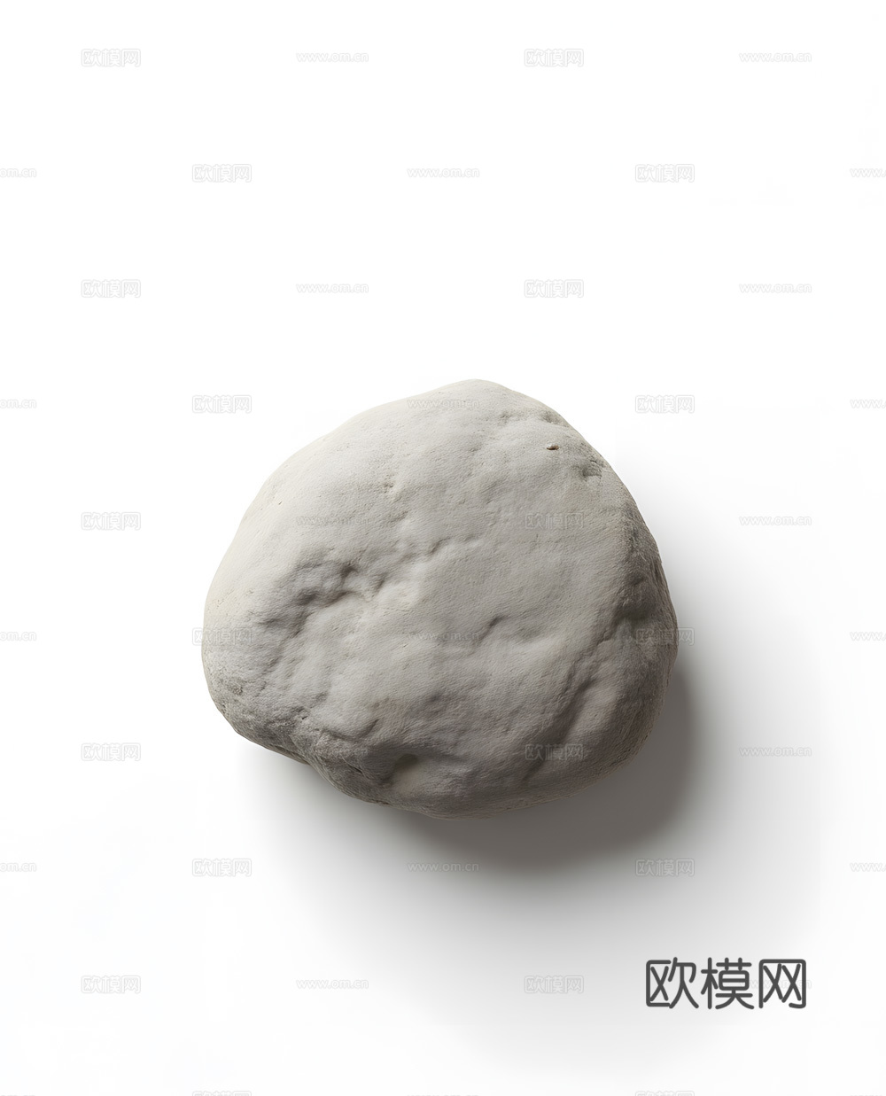 假山 石头 绿植3d模型