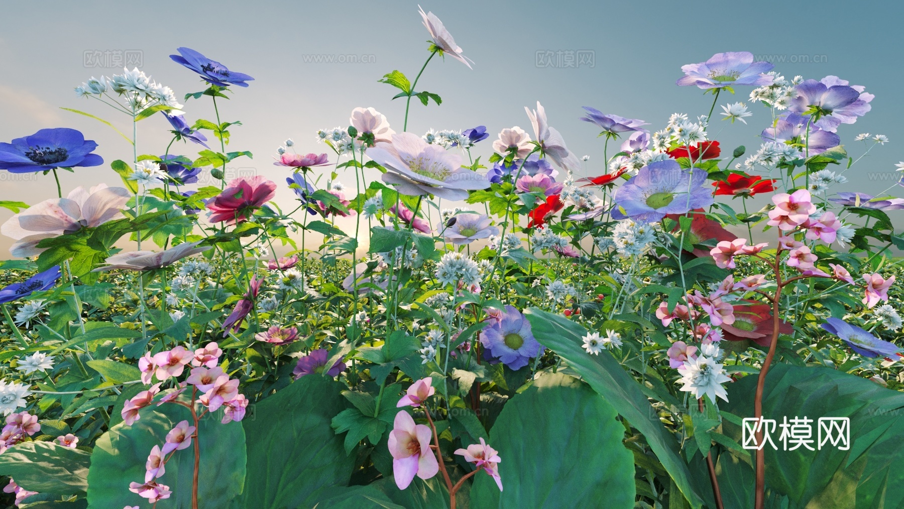 花草3d模型