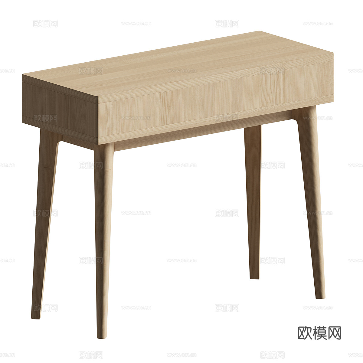 现代北欧原木风 Nord 玄关桌3d模型