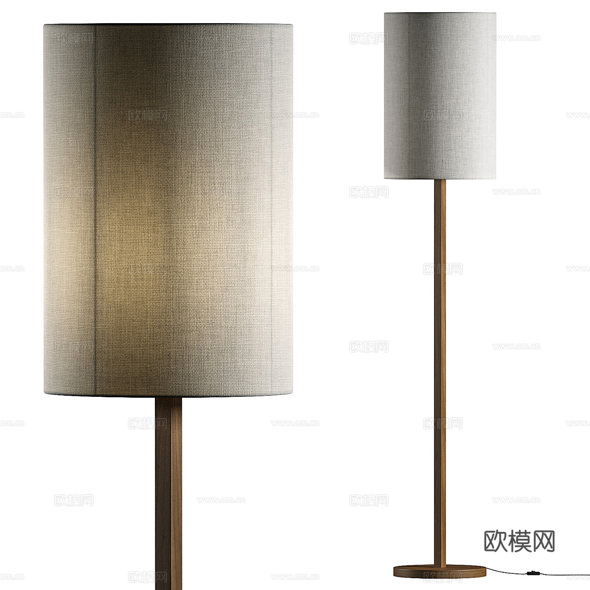 落地灯3d模型下载（渲染图1）