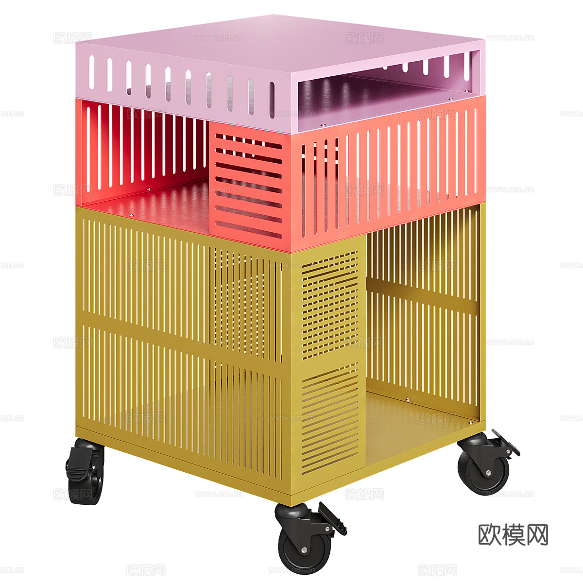 现代极简 TESAMMANS 脚轮储物柜3d模型