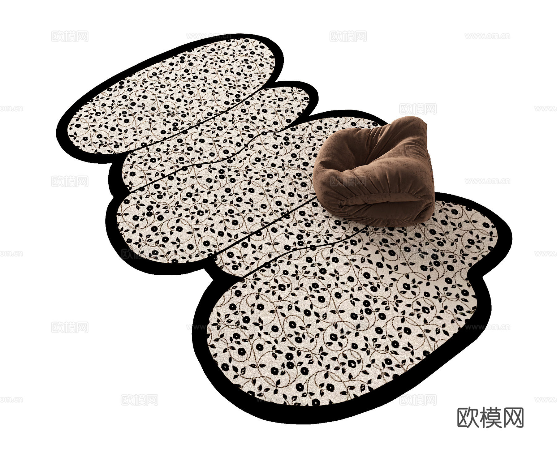 异形不规则地毯3d模型
