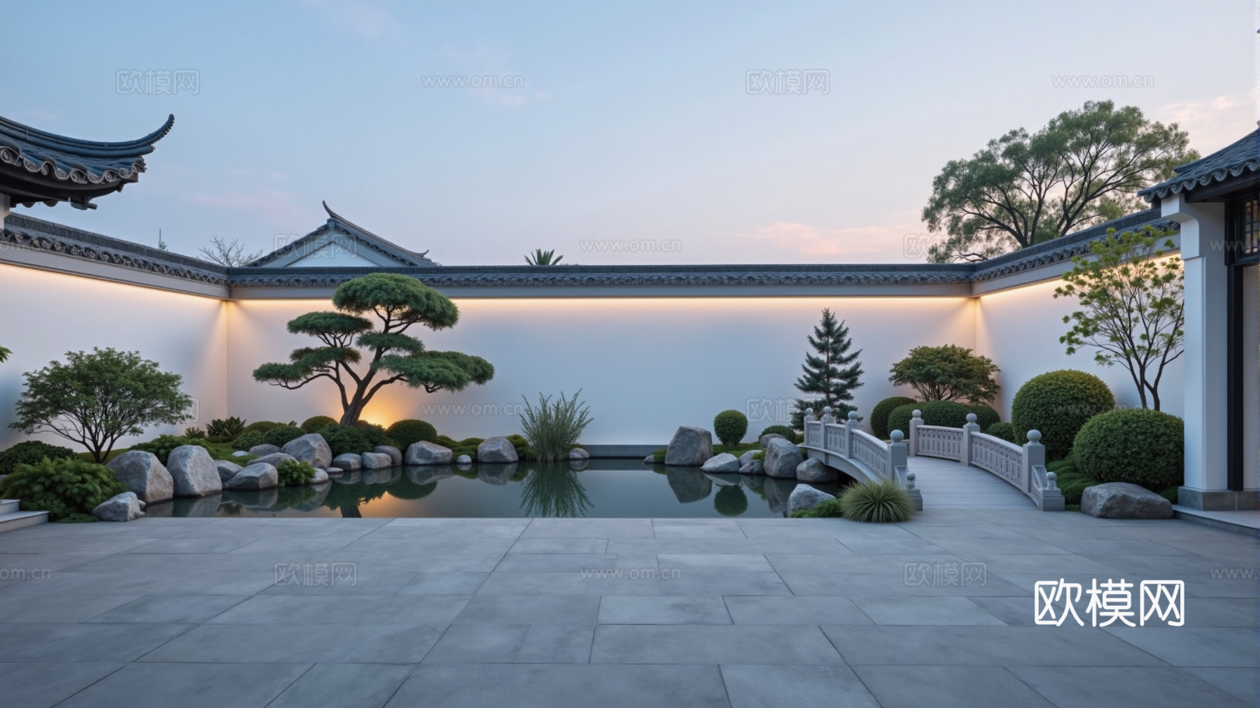 中式庭院外景贴图