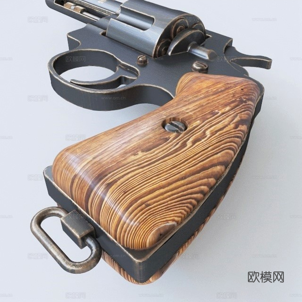 M1917 左轮手枪3d模型