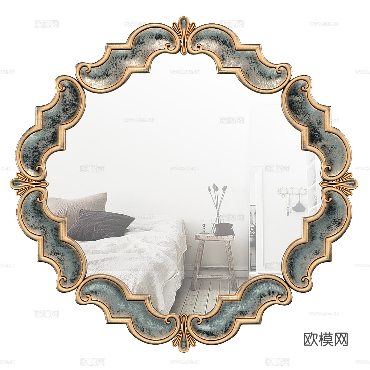 法式轻奢 Vintondale 装饰镜子3d模型