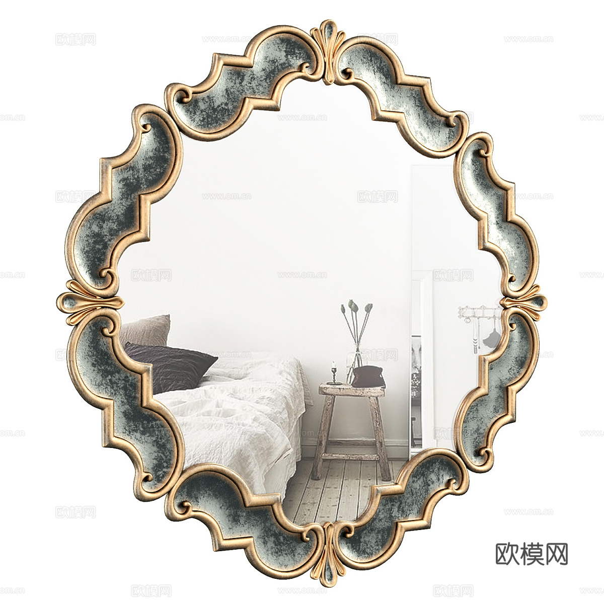 法式轻奢 Vintondale 装饰镜子3d模型