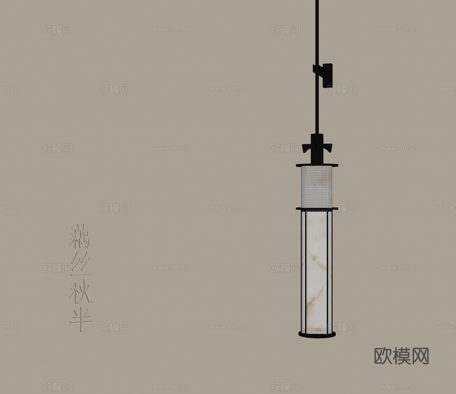 新中式宋式风壁灯su模型
