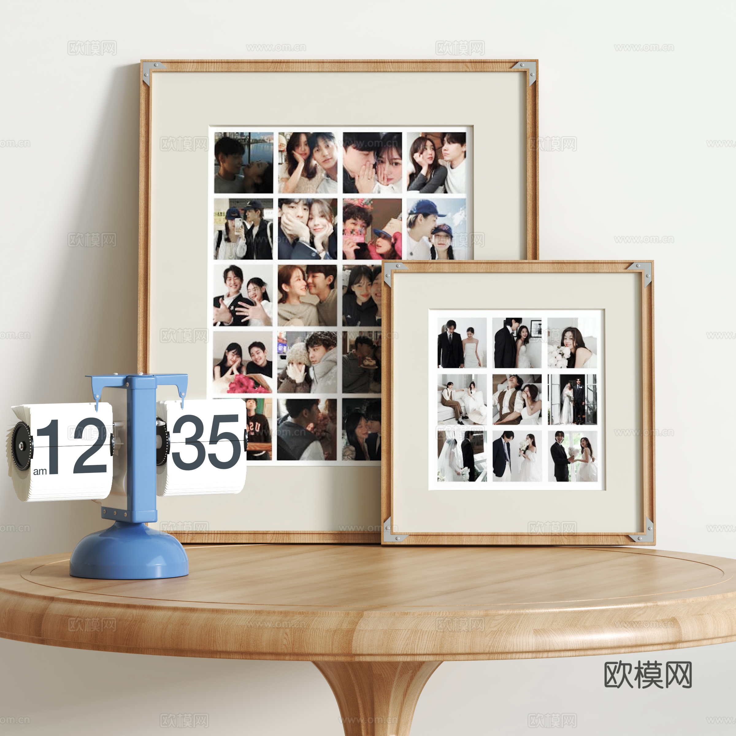 现代小清晰挂画组合su模型