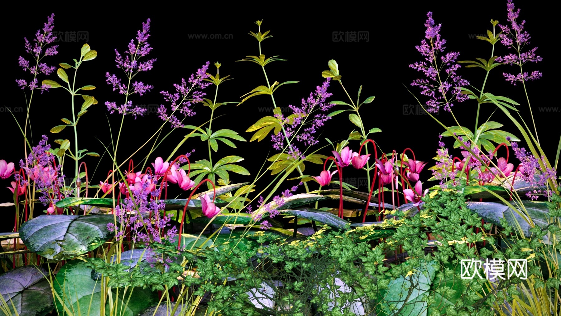 花草3d模型