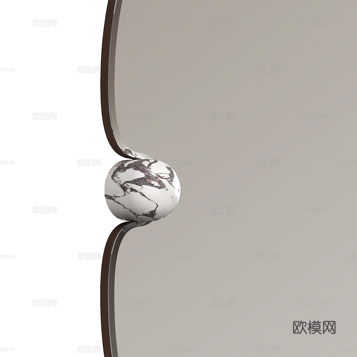 现代意式极简 Lucetta 壁镜3d模型