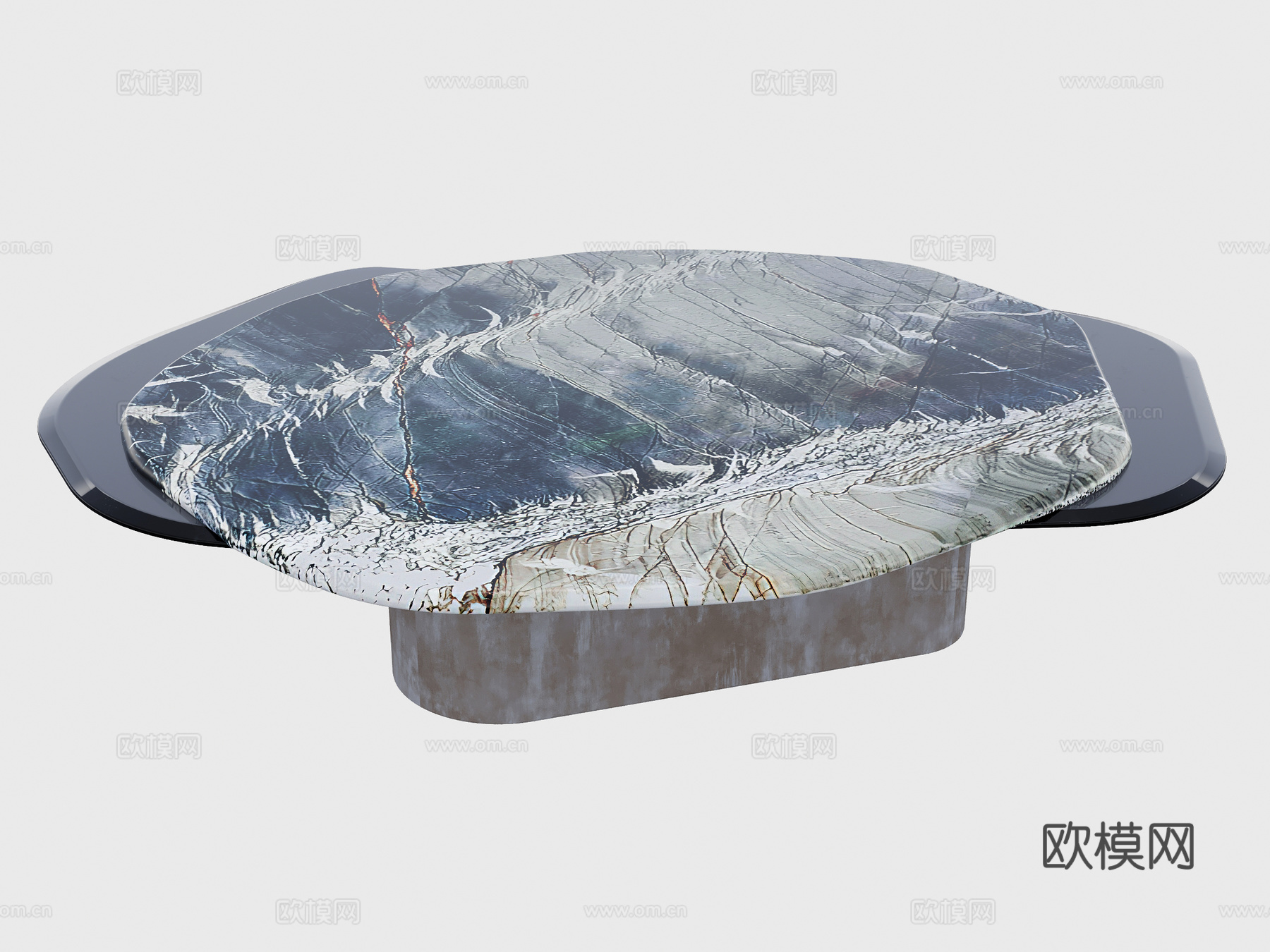 现代茶几简约茶几轻奢茶几3d模型