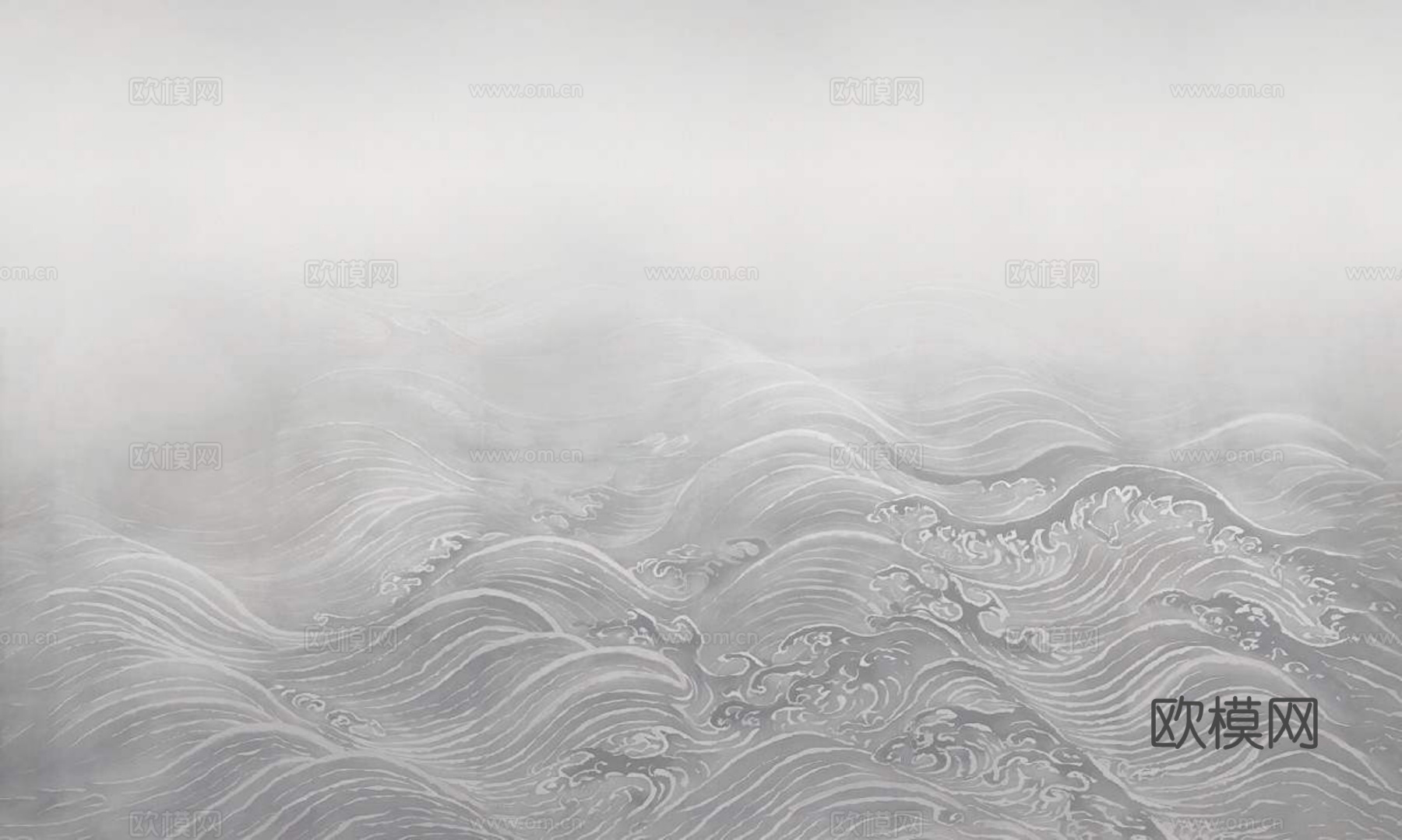 海浪壁画