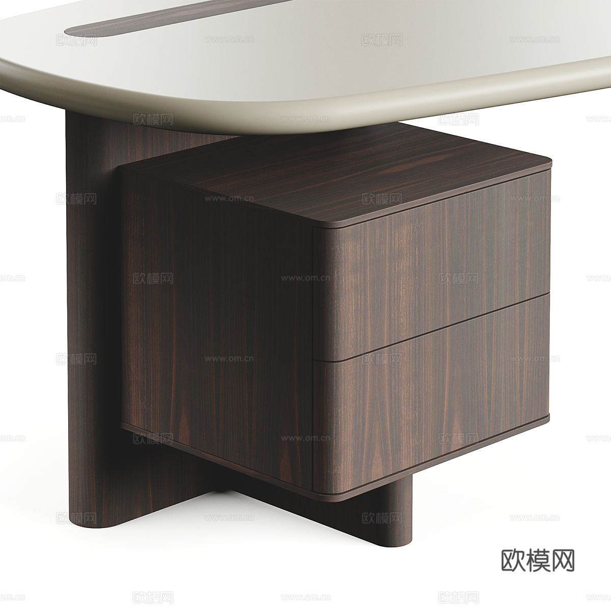 现代意式书桌 办公桌3d模型