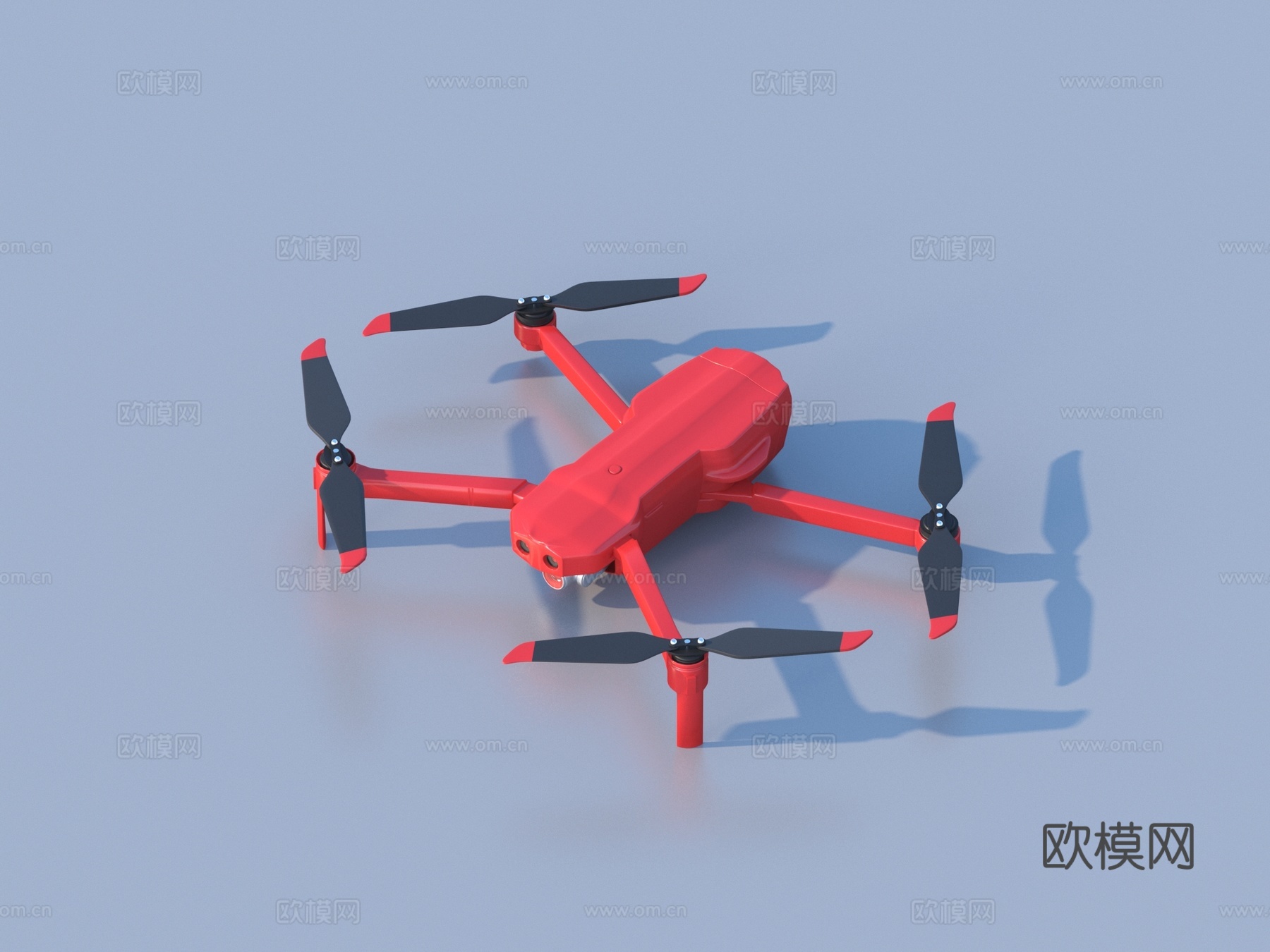 无人机 航拍无人机 四翼无人机3d模型