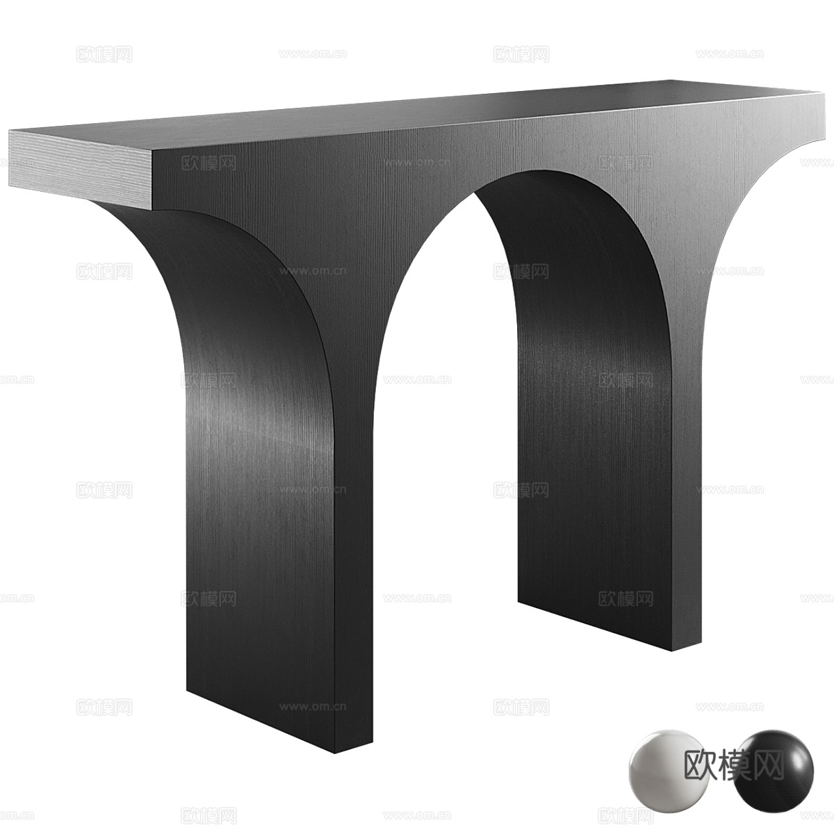 现代意式极简玄关柜 端景台3d模型