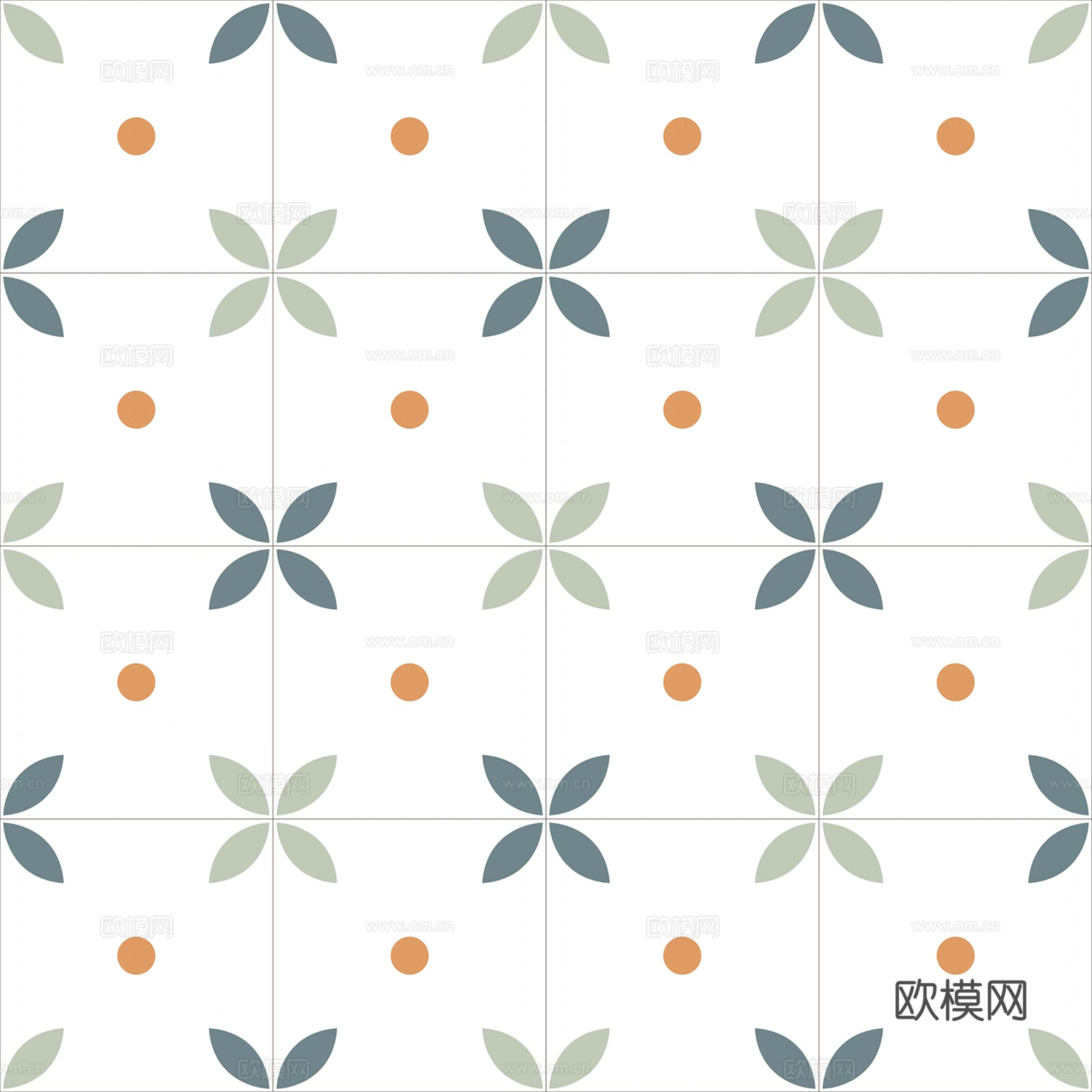 北欧花砖  瓷砖小花砖 几何花纹花砖