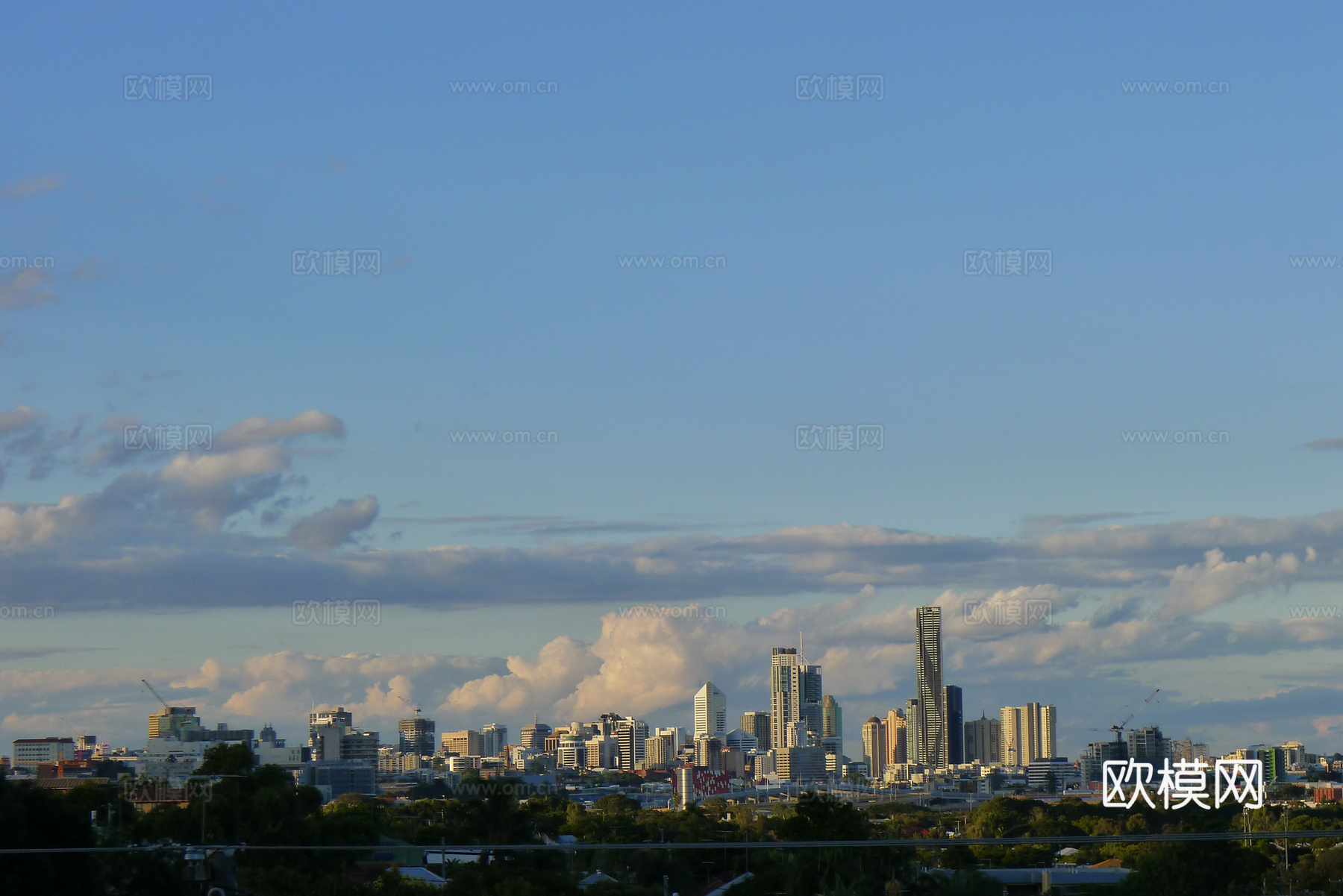 白天都市外景
