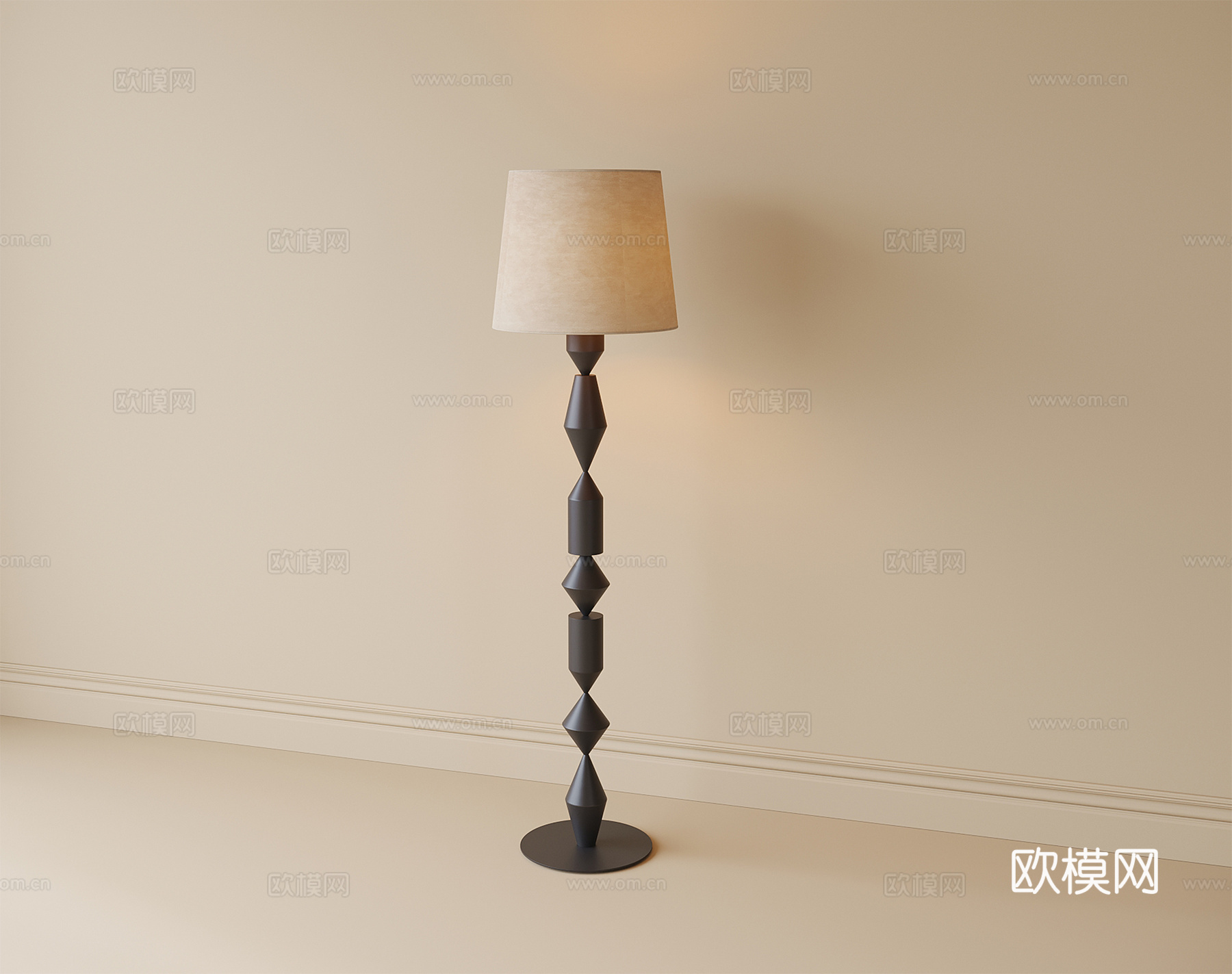 现代落地灯3d模型下载