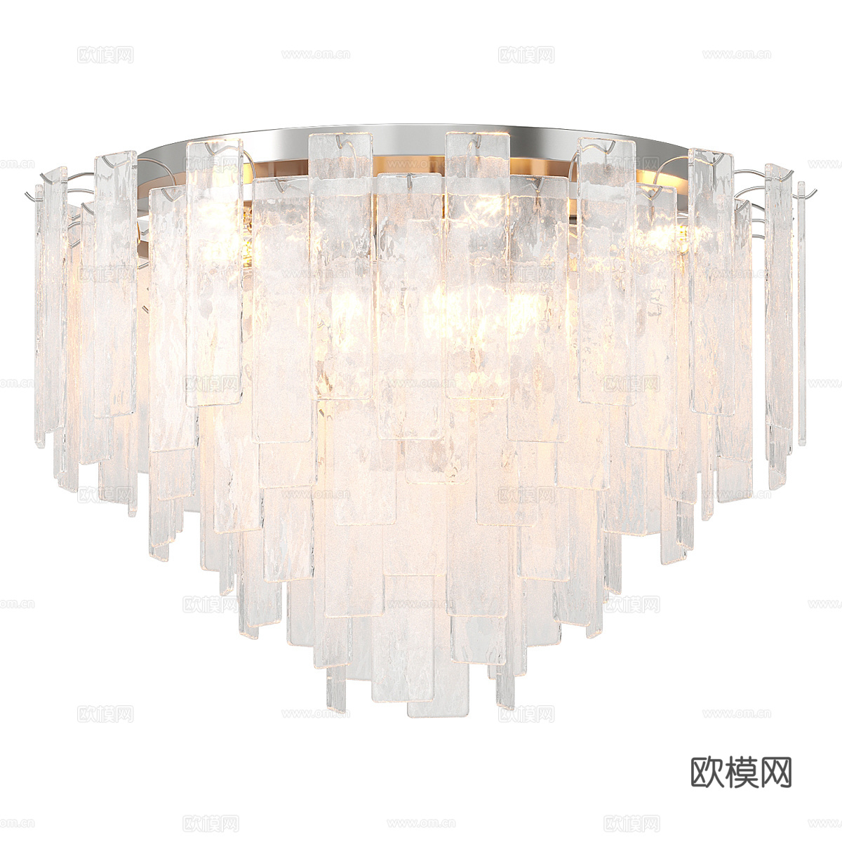 现代简约轻奢吊灯 吊灯 简约吊灯 餐厅吊灯 玻璃吊灯3d模型