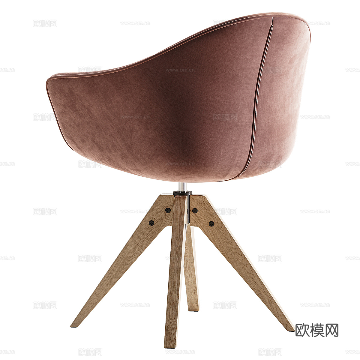 现代意式 QUILDA 旋转办公椅3d模型