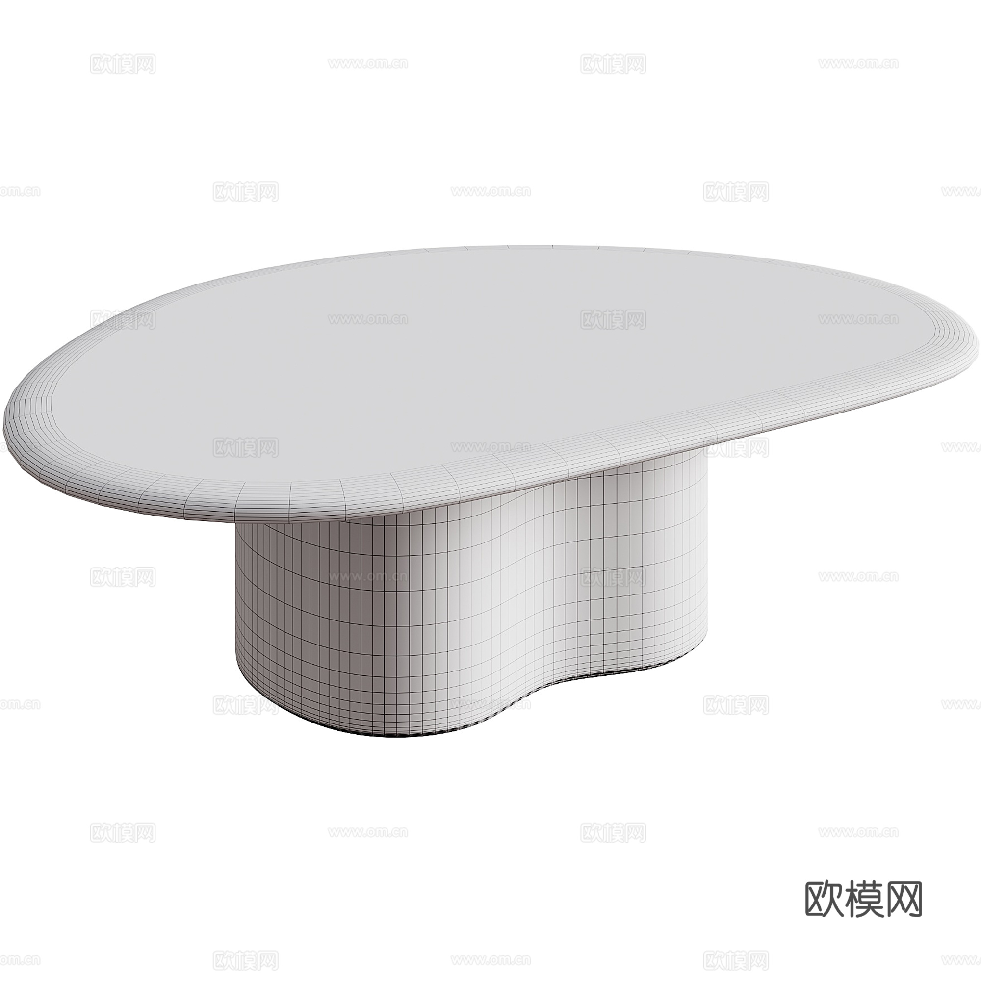 Ghia wood coffe table by arper3d模型