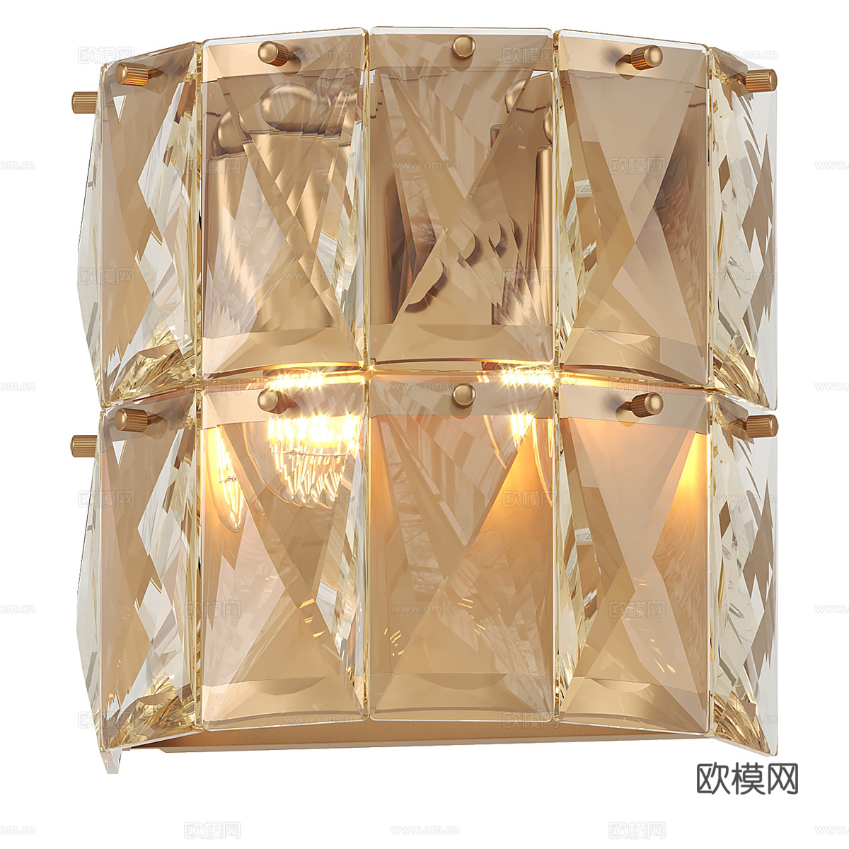 现代简约轻奢壁灯 壁灯 简约壁灯 玻璃壁灯 灯3d模型